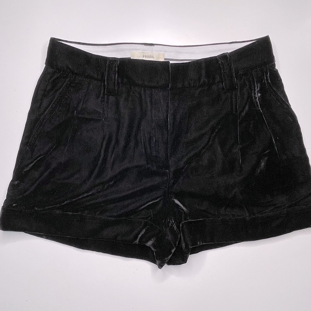 NWT Black Velvet Fossil Shorts
